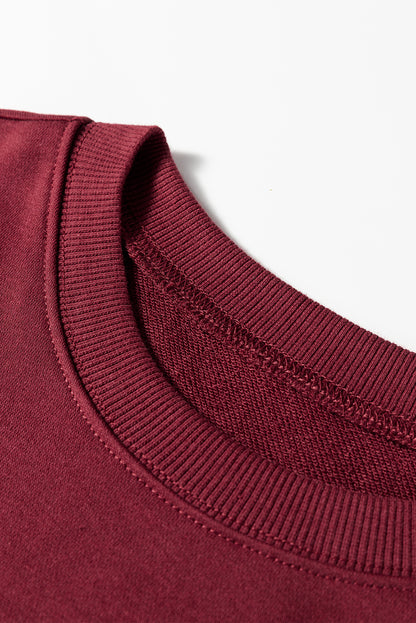 Varsity Stripe Detail Drop Shoulder Oversized Sweatshirt