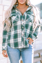 Plaid Flap Pocket Buttoned Shirt