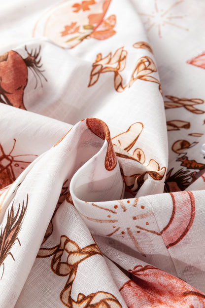 Western Rodeo Cowgirl Buttoned Long Sleeve Shirt