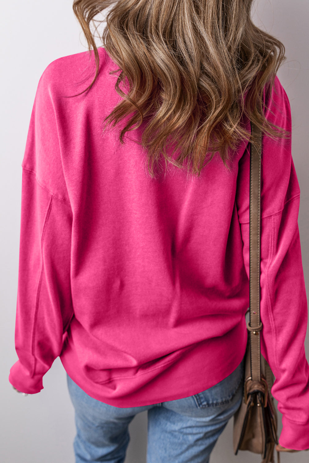 Drop Shoulder Kangaroo Pocket Sweatshirt