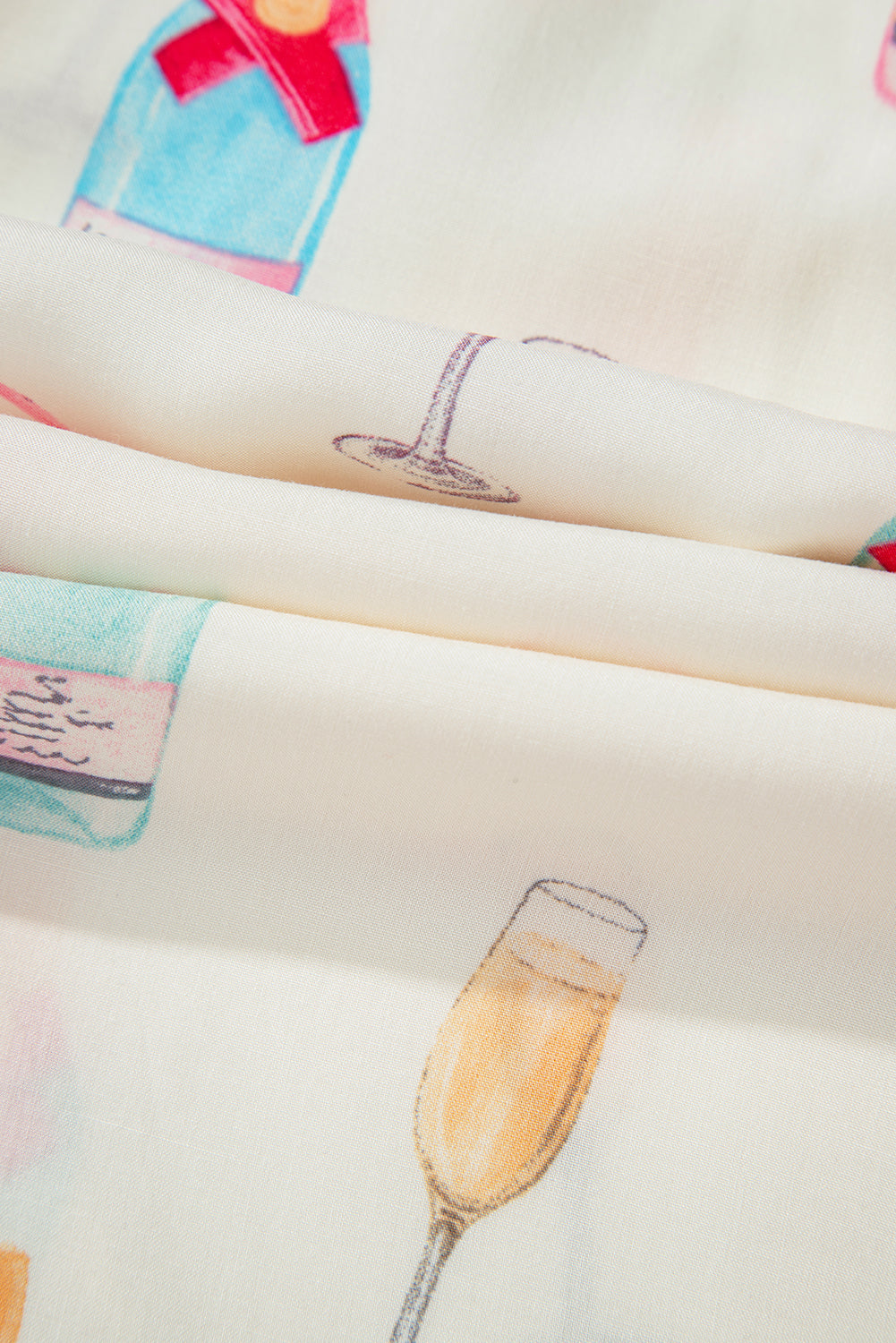 Valentine Wine Glass Bow Tie Pajama Set