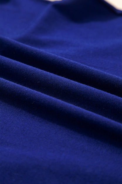 Solid Asymmetric Seam Long Sleeve Top