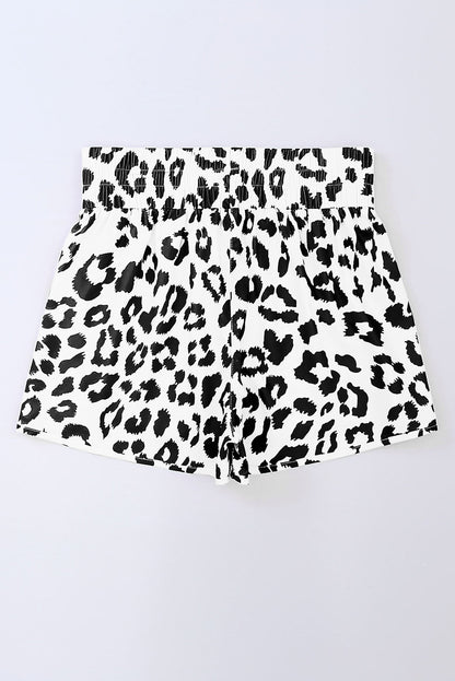 Leopard High Waist Athletic Shorts