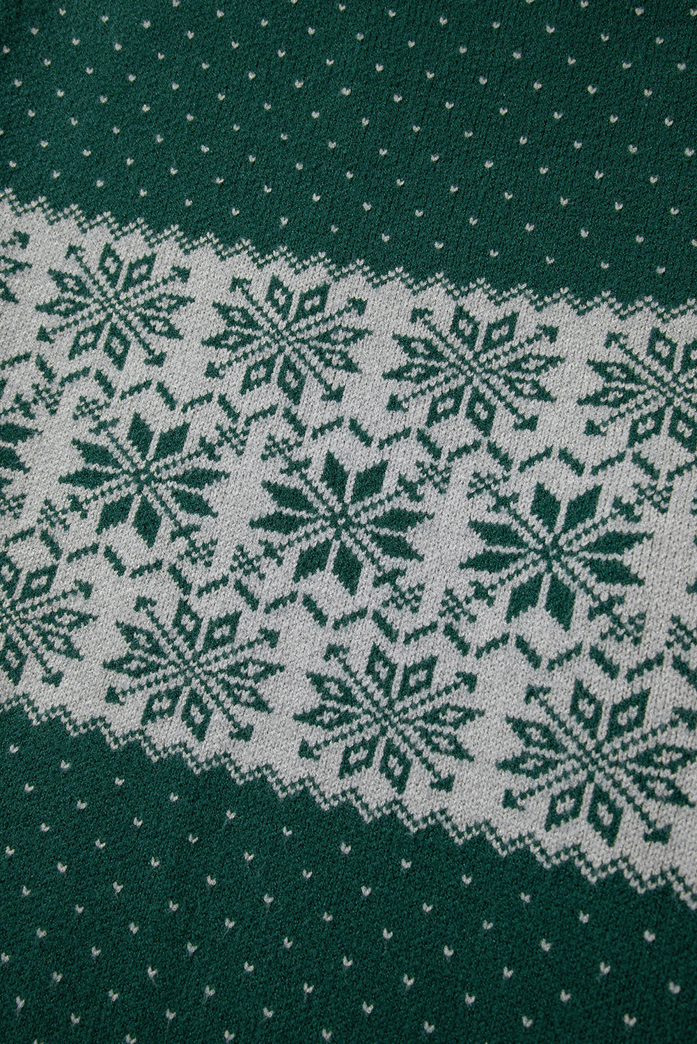 Plus Size Snowflake Drop Shoulder Christmas Sweater