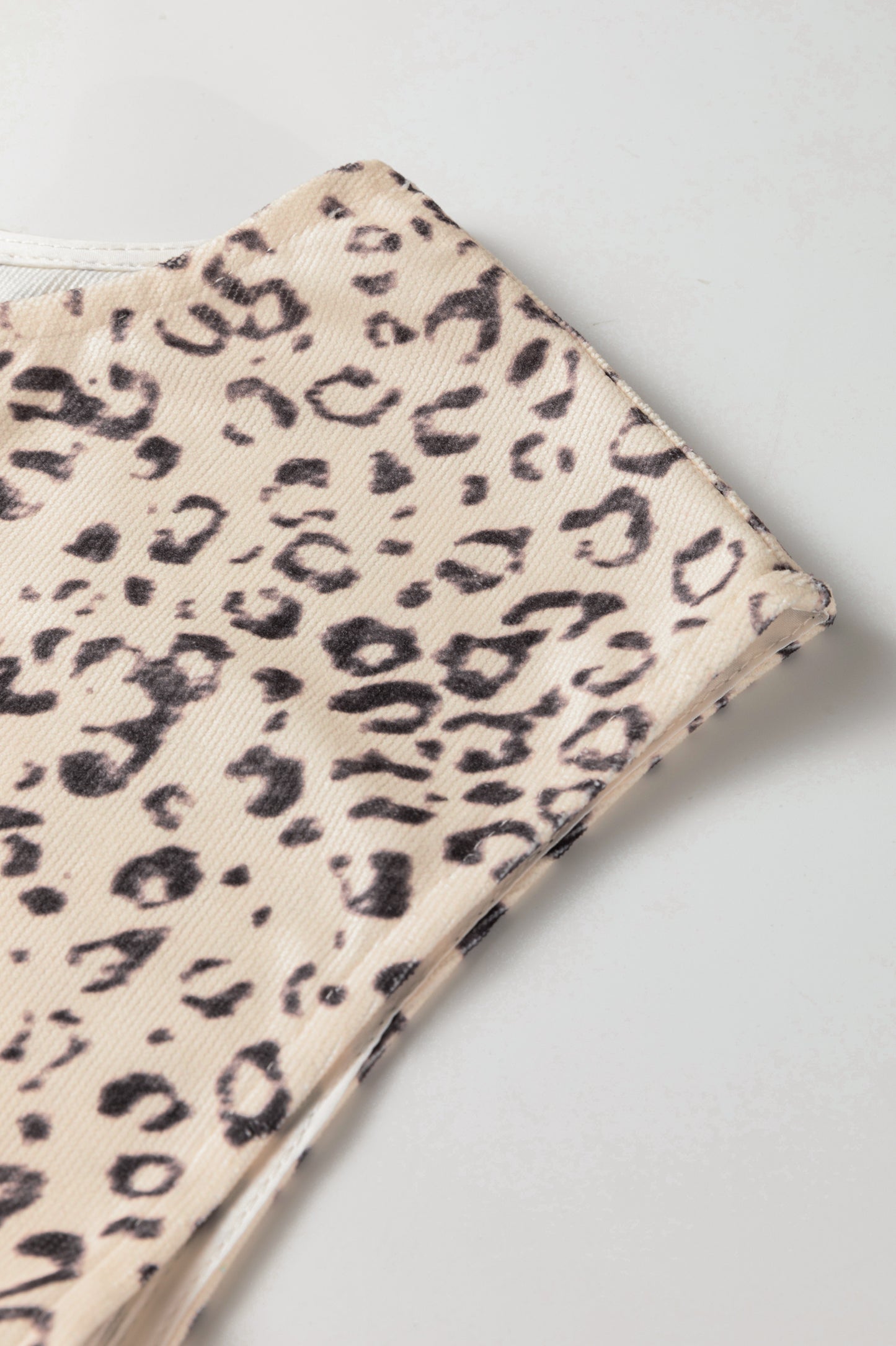 Leopard Side Tie Sleeveless Top