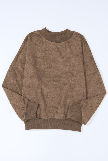 Mineral Wash Drop Shoulder Crewneck Sweatshirt