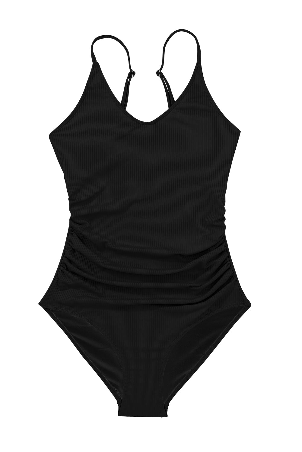 Ribbed Scoop Neck Swimsuit