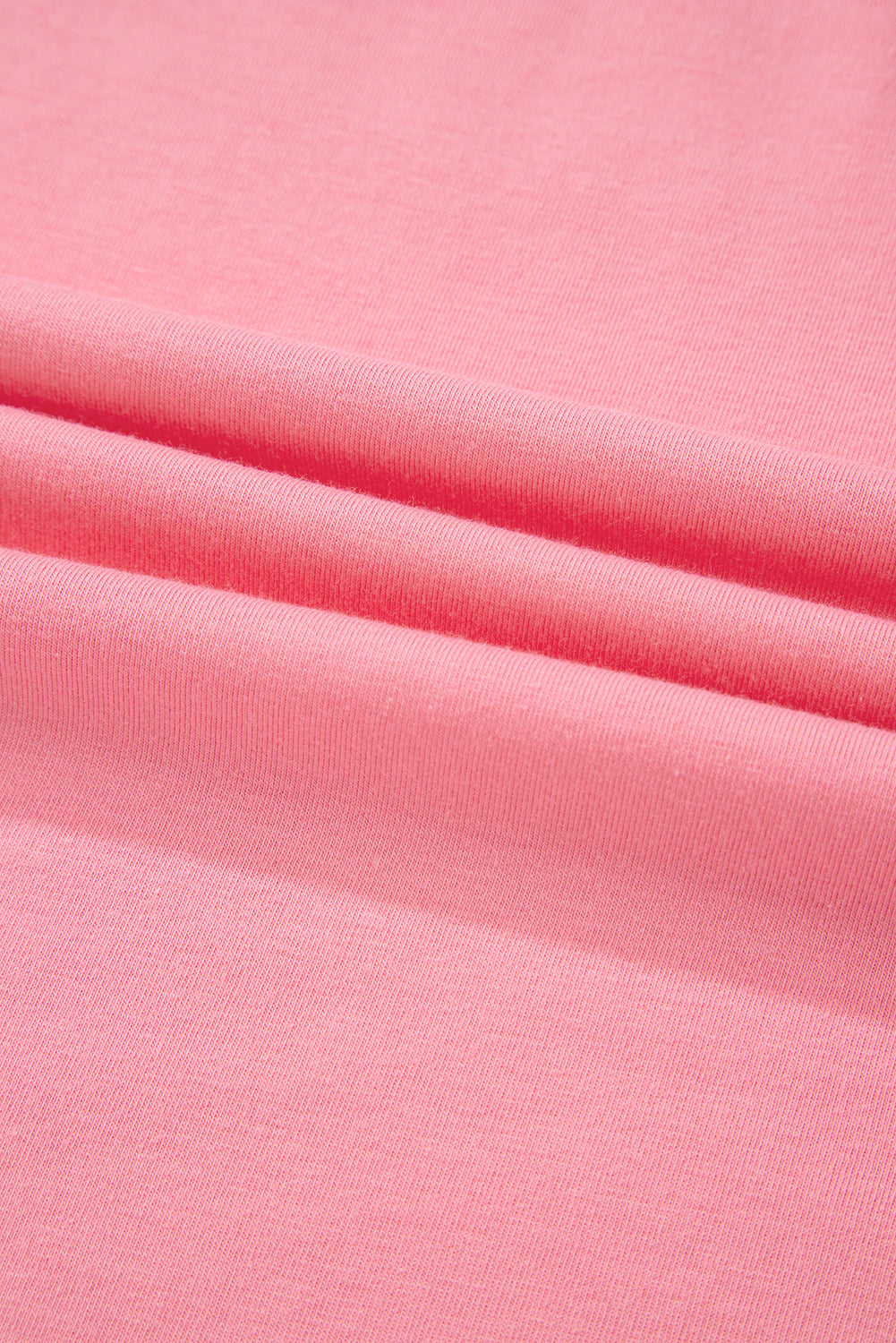 Solid Frilled Hem Short Sleeve T-Shirt