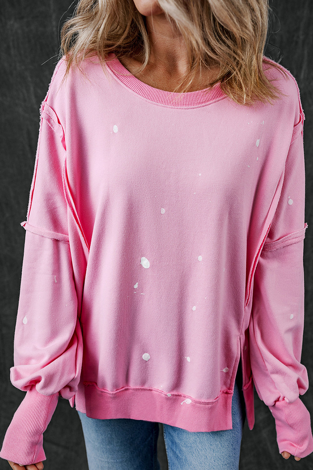 Splash Spots Reverse Seam Sweatshirt