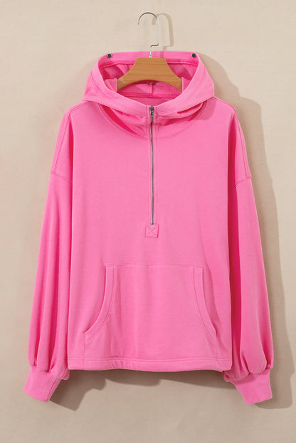 Solid Kangaroo Pocket Oversized Hoodie