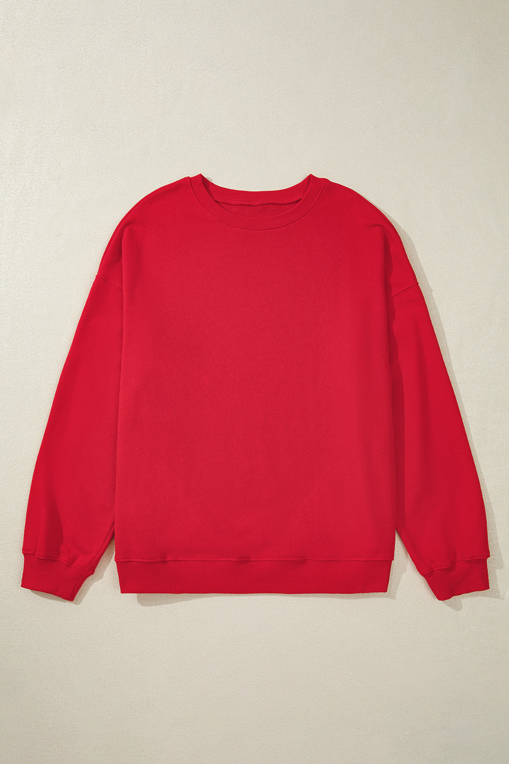 Plus Size Solid Crewneck Sweatshirt