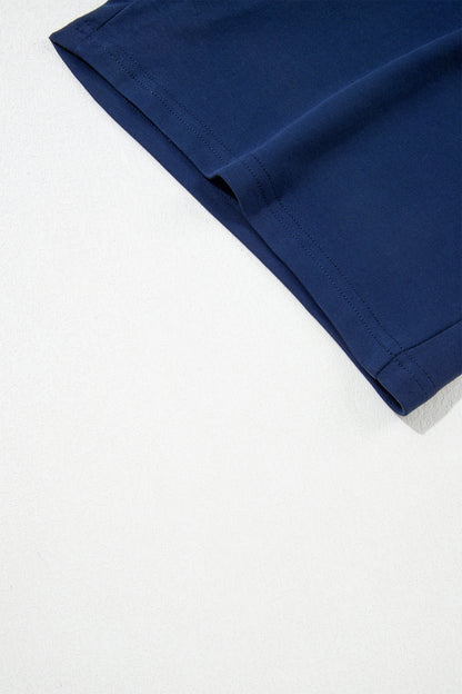 Contrast Trim Scoop Neck Sleeveless Mini Dress