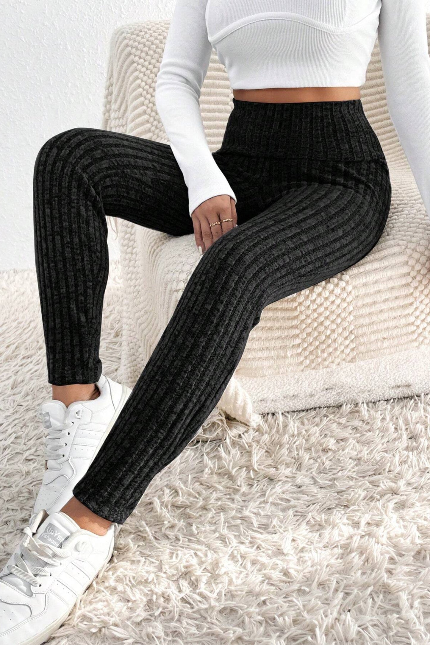 Ribbed High Waisted Leggings