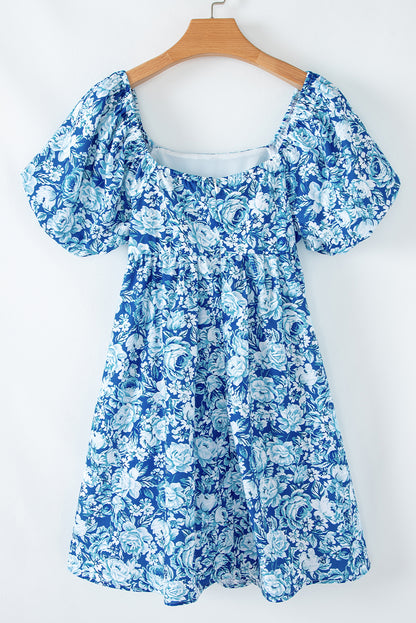 Floral Babydoll Mini Dress