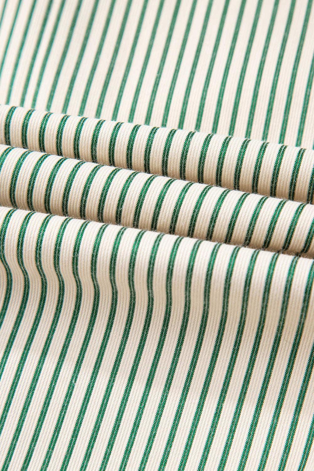 Stripe Patchwork Chest Pocket Mini Shirt Dress