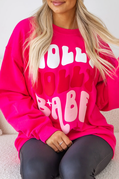 Holly Jolly Babe Oversized Sweatshirt