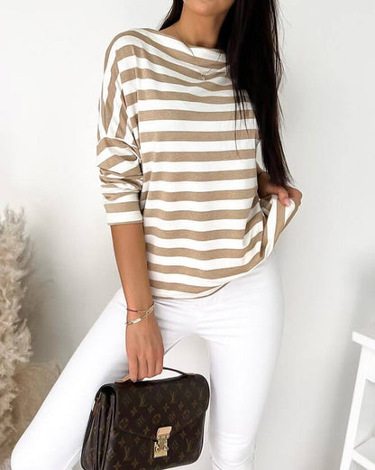 Stripe Long Sleeve Top