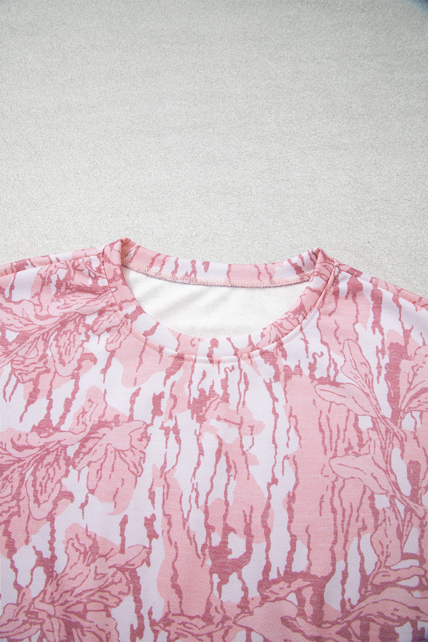 Floral Camo Sweatshirt & Drawstring Pants Set