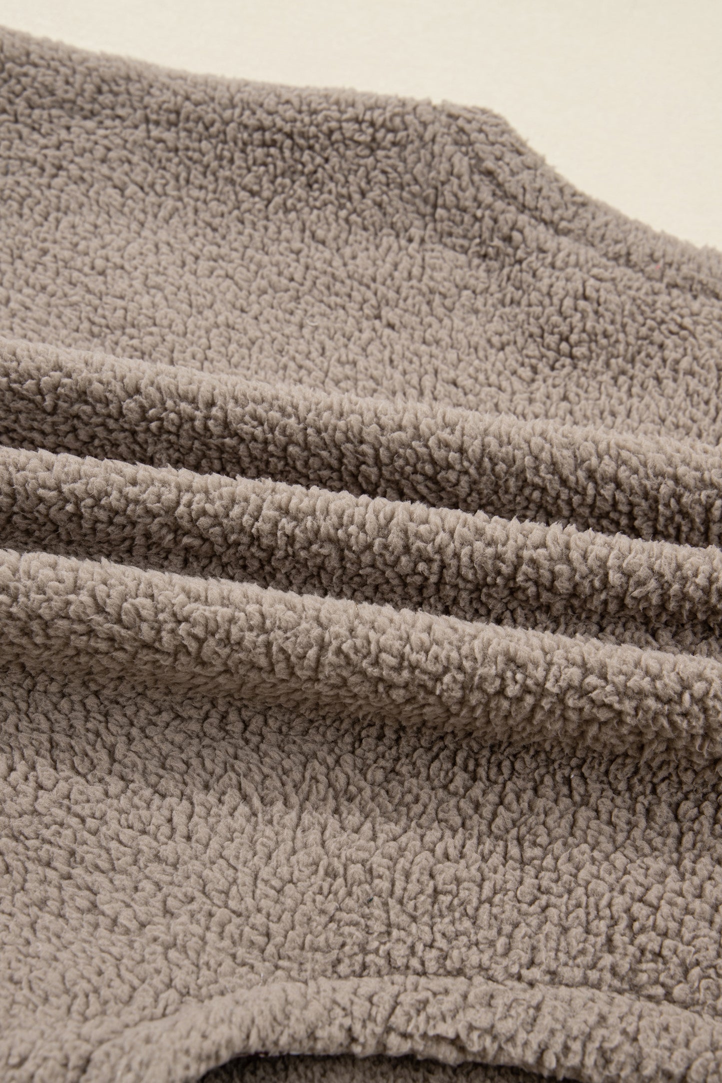 Floral Contrast Trim Fleece Side Bow Tie Vest