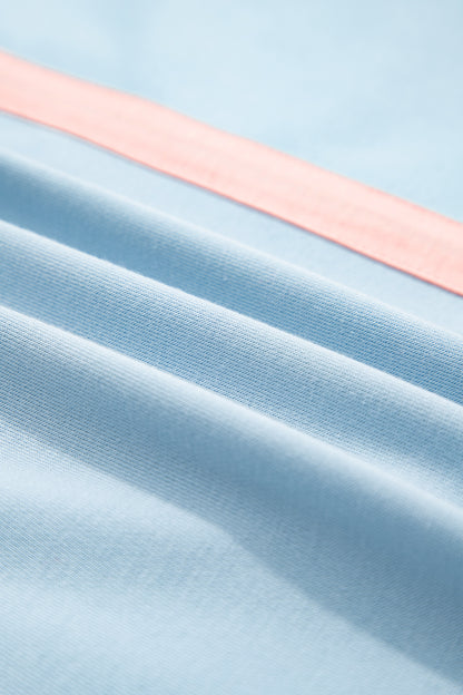 Floral Patchwork Stripe Long Sleeve Top