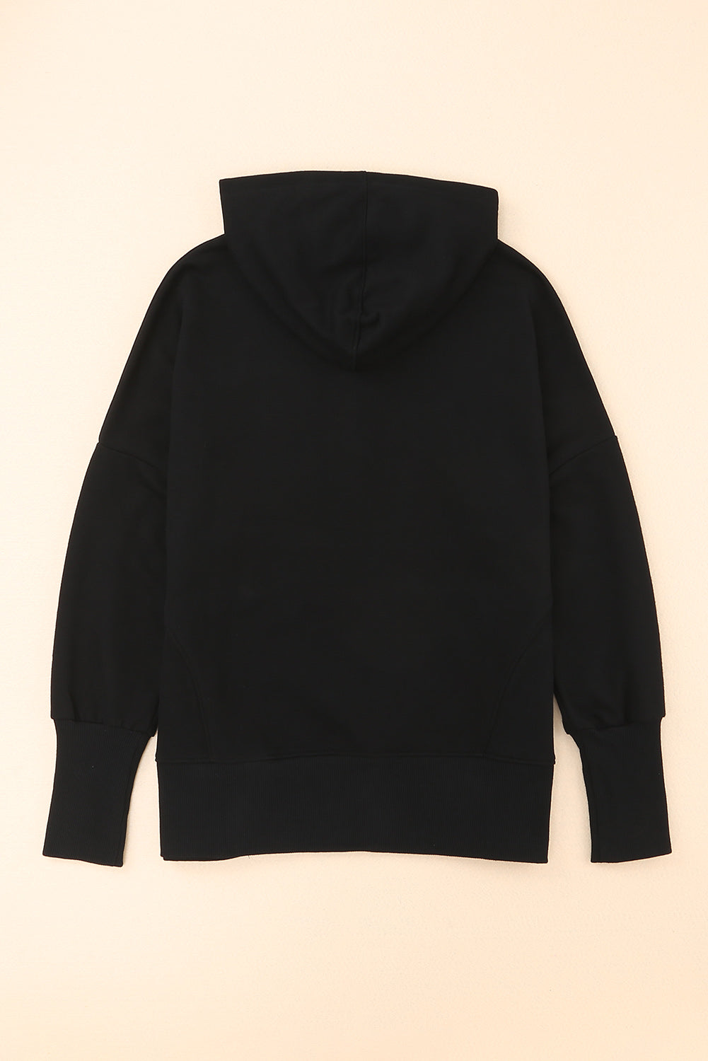 Buttoned Henley Kangaroo Pocket Hoodie