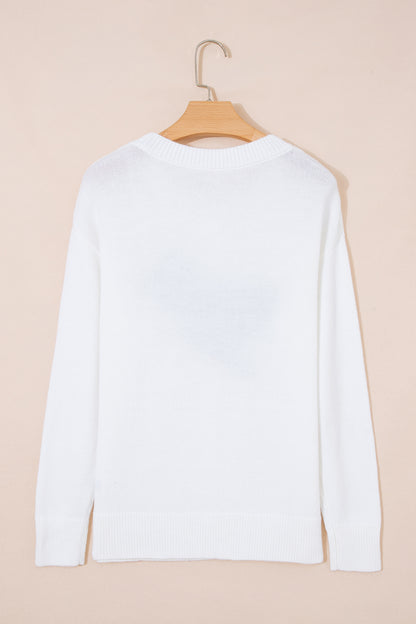 Mallard Drop Shoulder Long Sleeve Pullover Sweater
