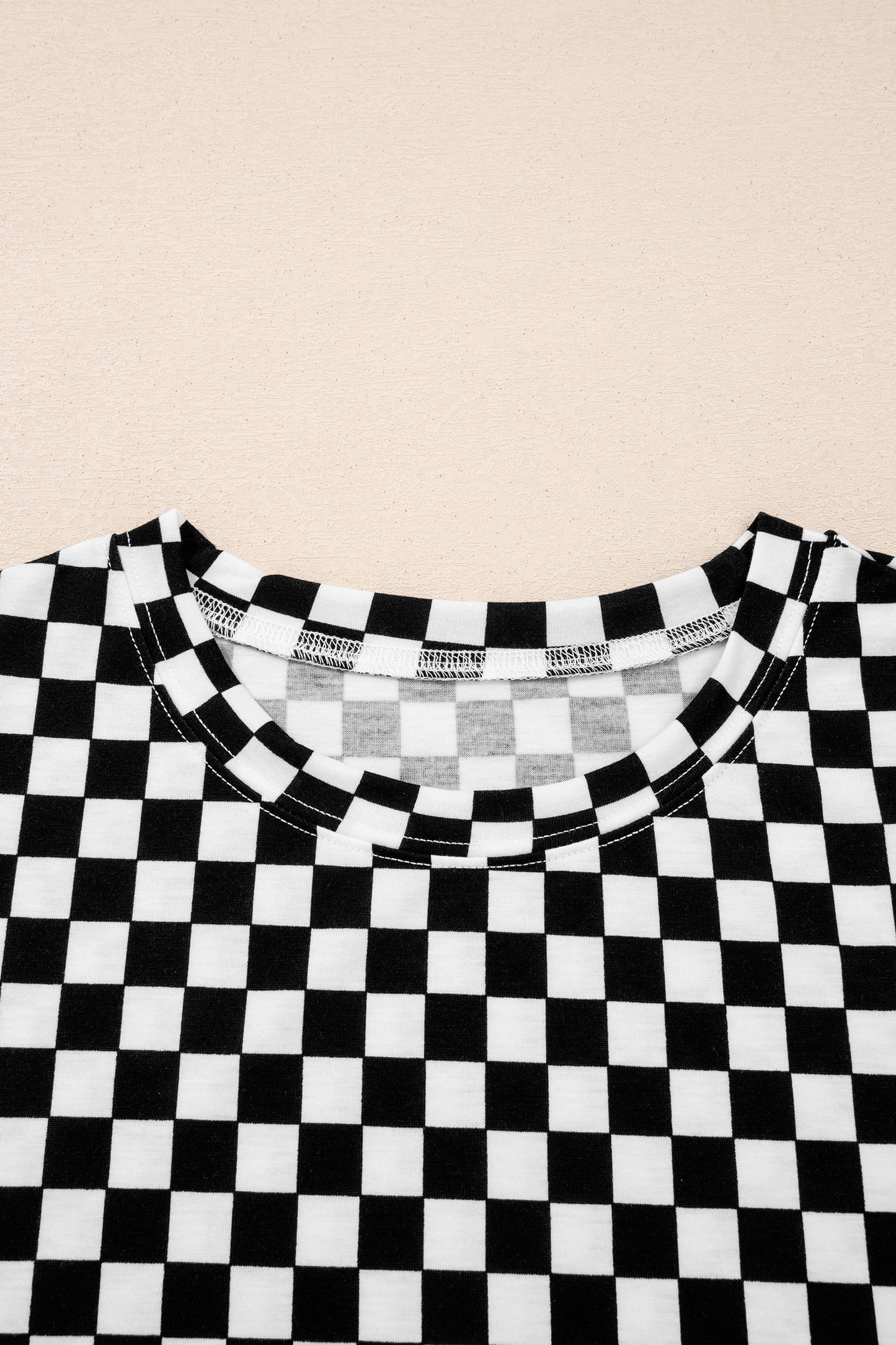 Checker Short Sleeve Tee & Pants Set