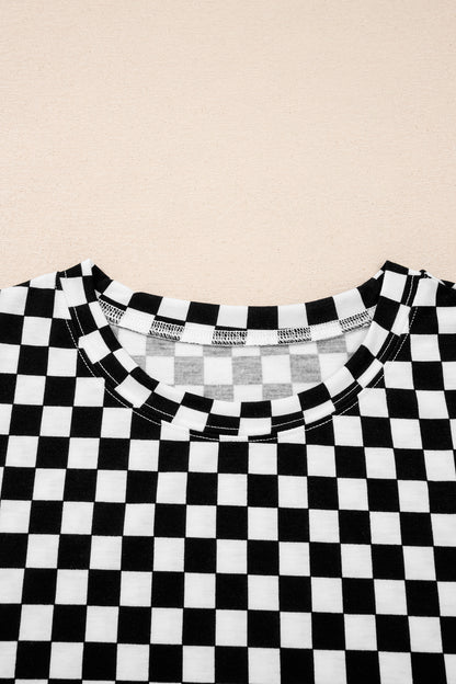 Checker Short Sleeve Tee & Pants Set