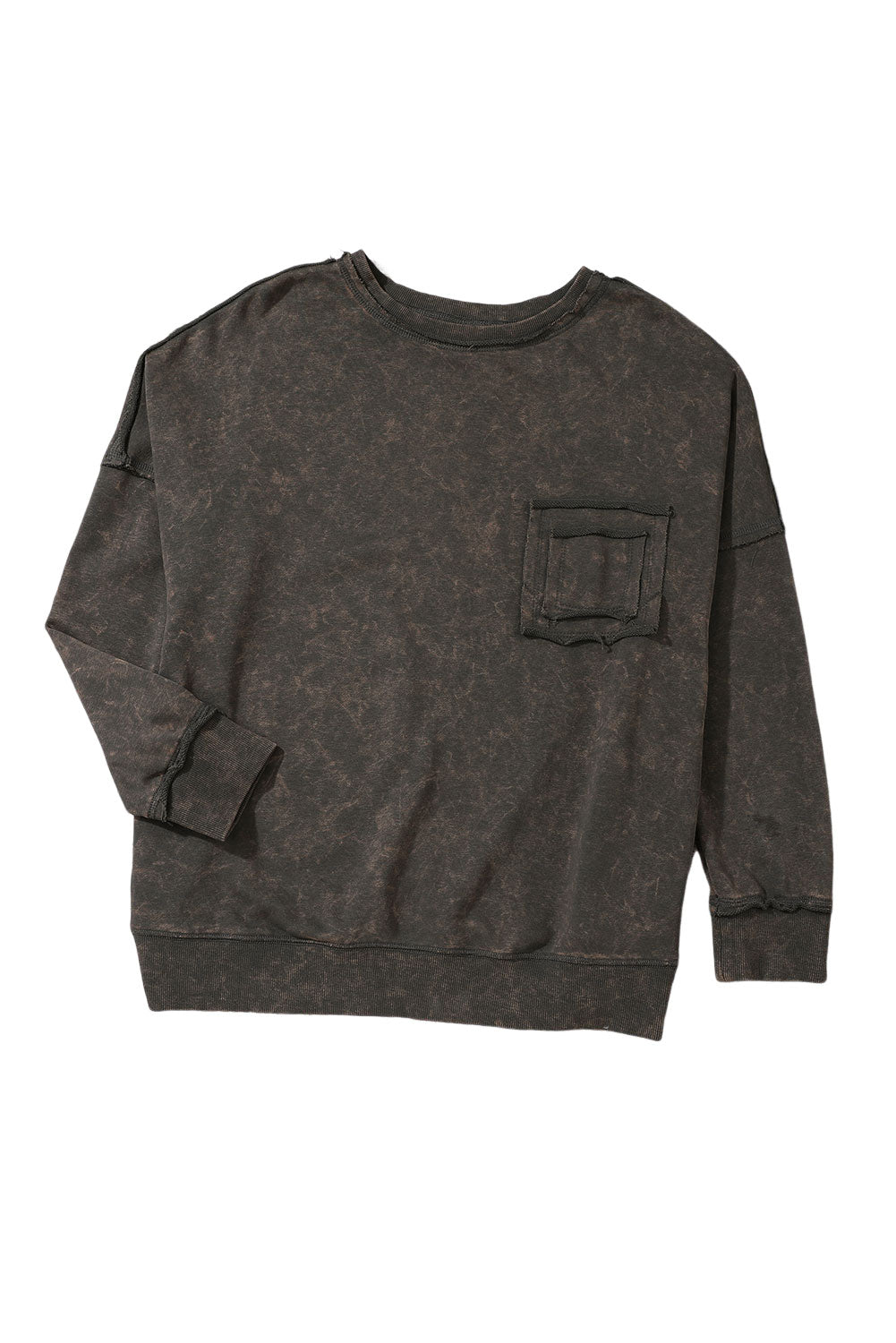 Washed Exposed Seam Sweatshirt