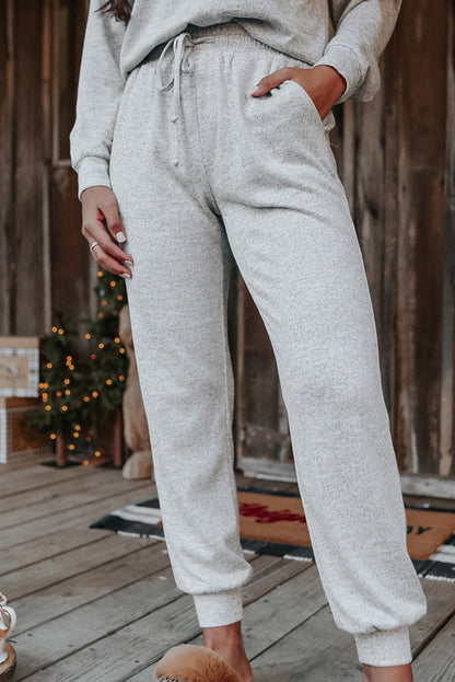 Pullover and Drawstring Pants Set