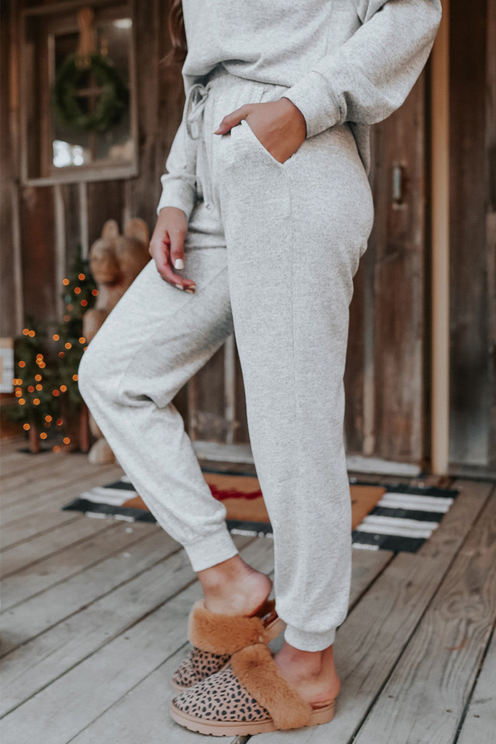 Pullover and Drawstring Pants Set