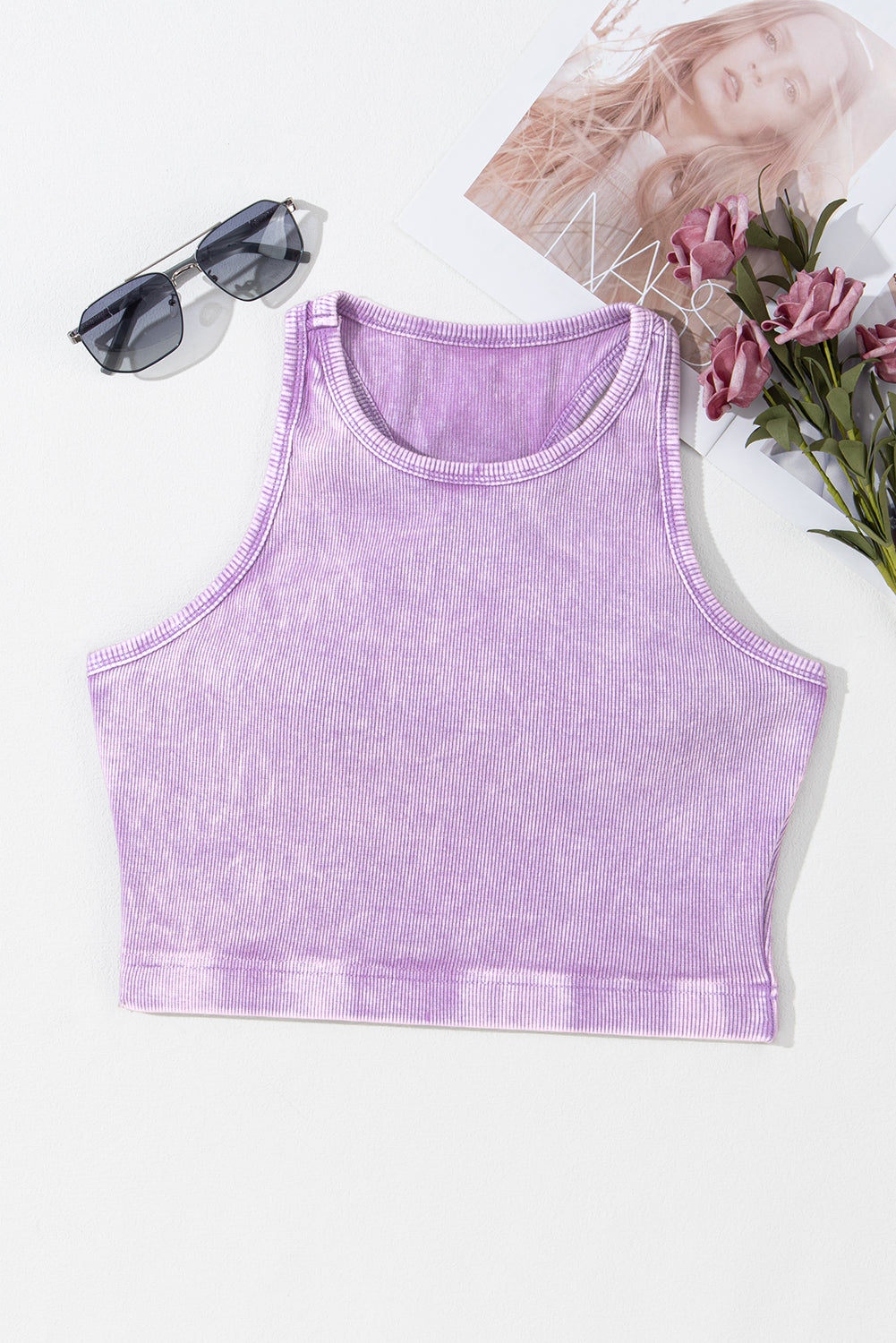 Mineral Wash Racerback Tank Top