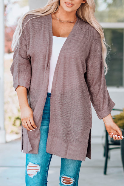 Open Front Dolman Sleeve Cardigan