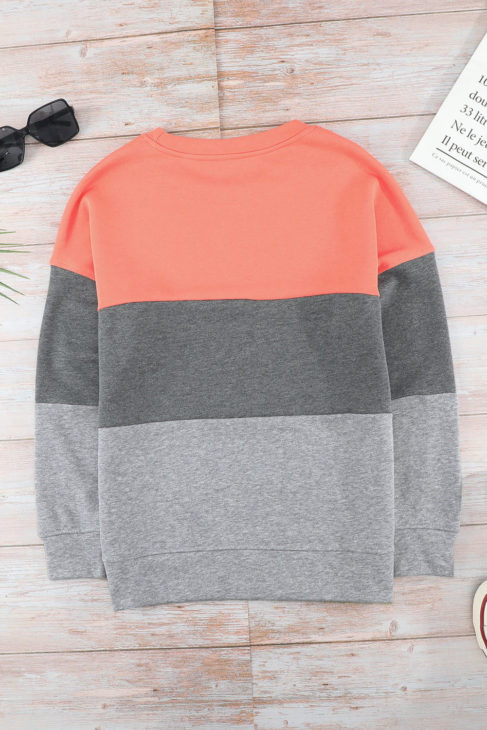 Colorblock Drop Shoulder Sweatshirt