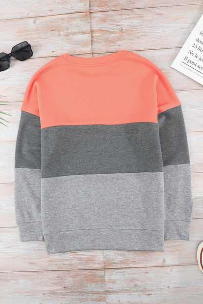 Colorblock Drop Shoulder Sweatshirt