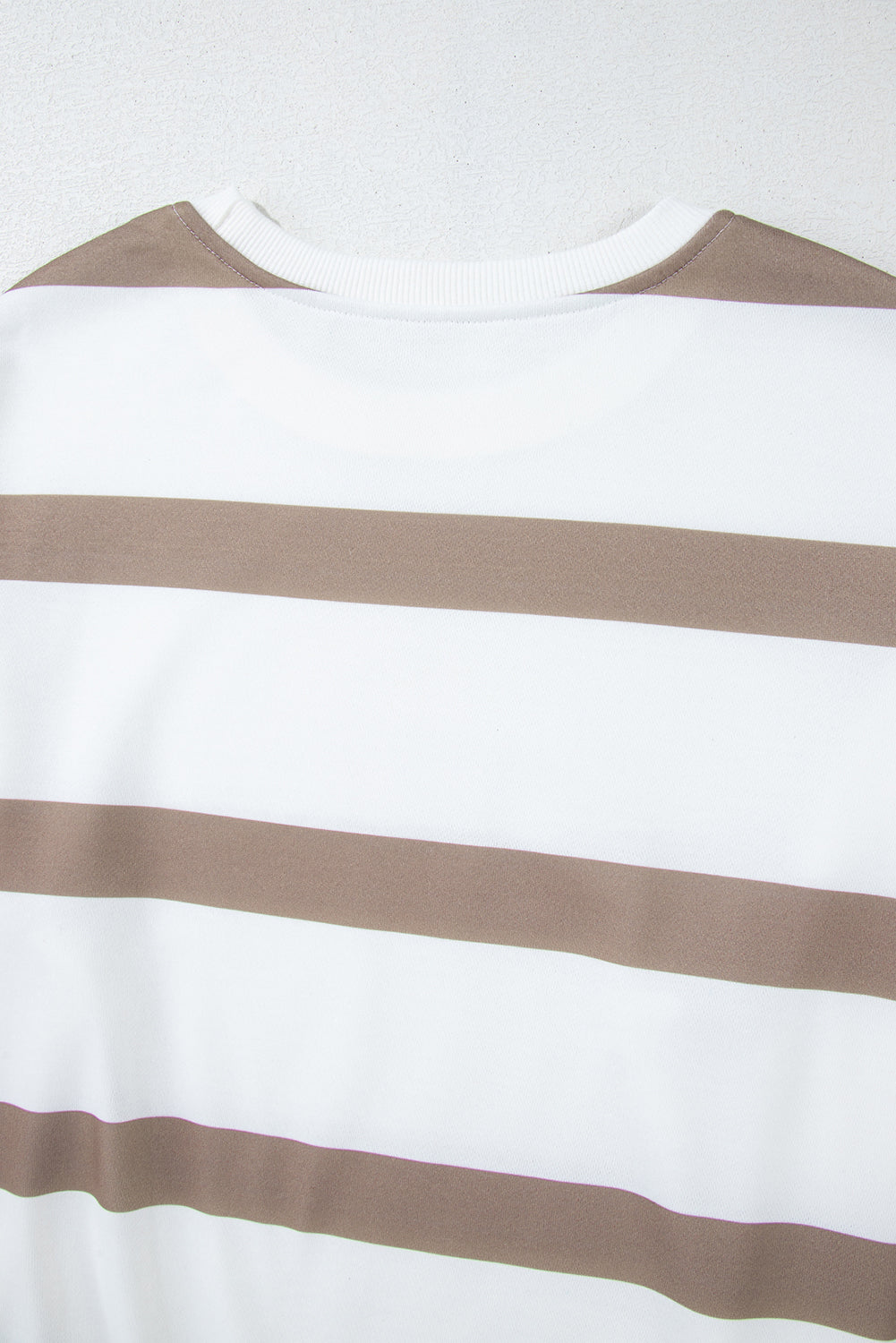 Stripe Drop Shoulder Top and Jogger Pants Set