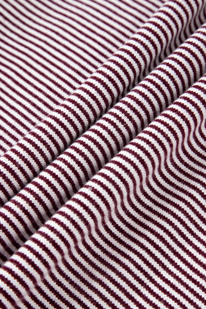 Stripe Colorblock Patchwork Dolman Sleeve Sweater