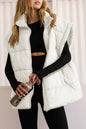 Zipper Stand Neck Puffer Vest