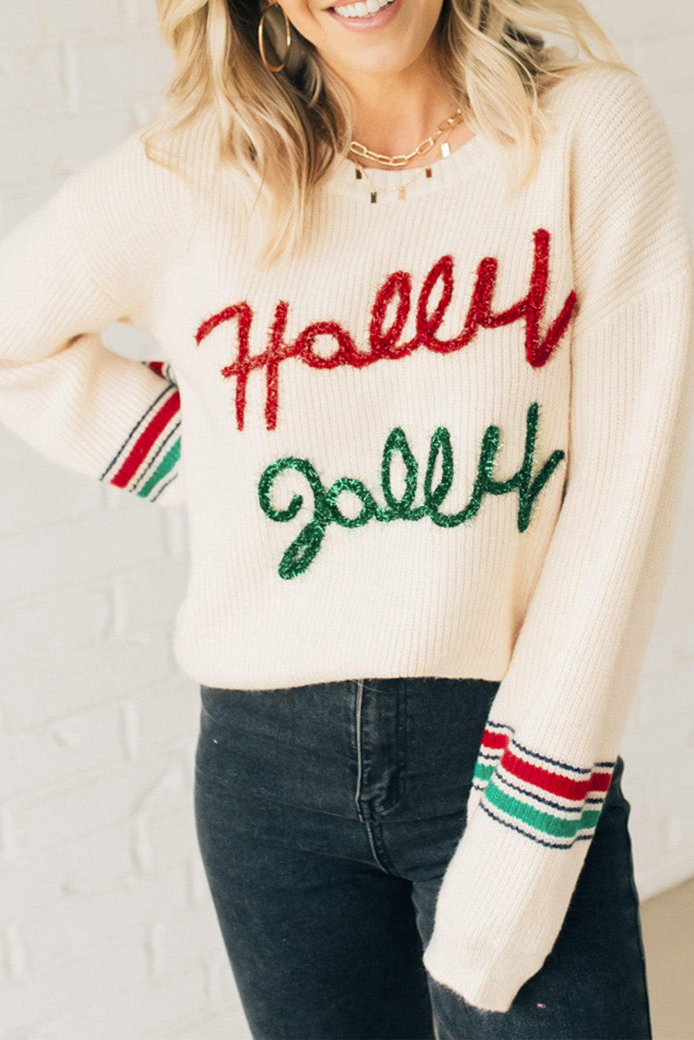 Holly Jolly Tinsel Sweater