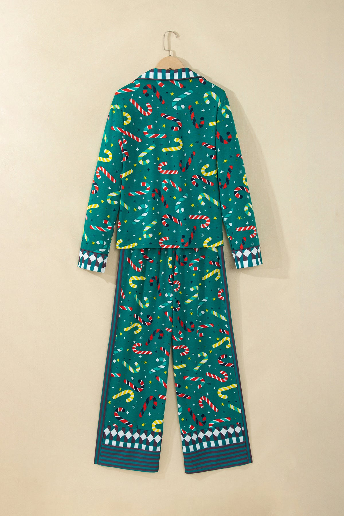 Christmas Candy Cane Top & Pants Pajama Set
