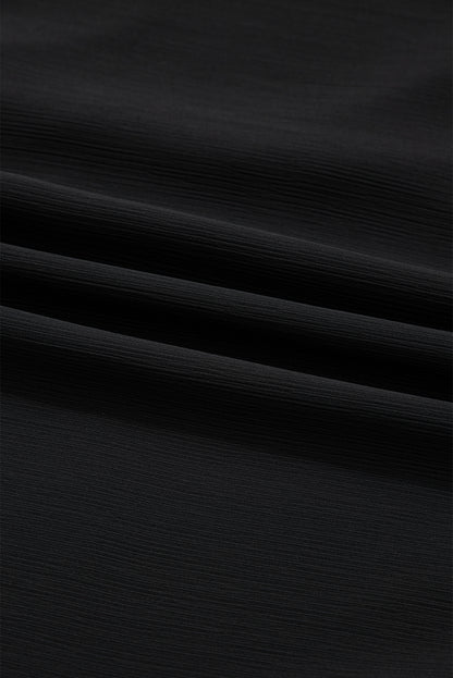 Plus Size Ruffle Balloon Sleeve Chiffon Shirt