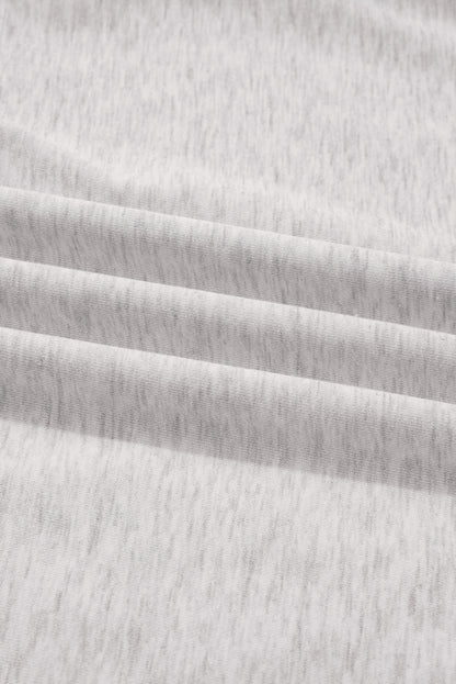 Solid V-Neck Pullover and Drawstring Sweatpants Set