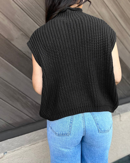 Cable Knit Textured Sweater Top