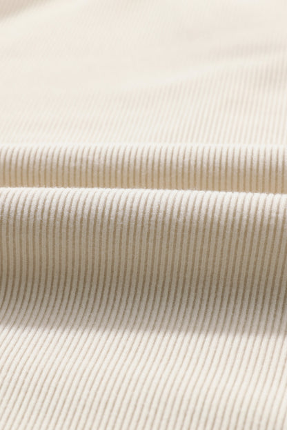 Solid Collared Pullover and Pants Set