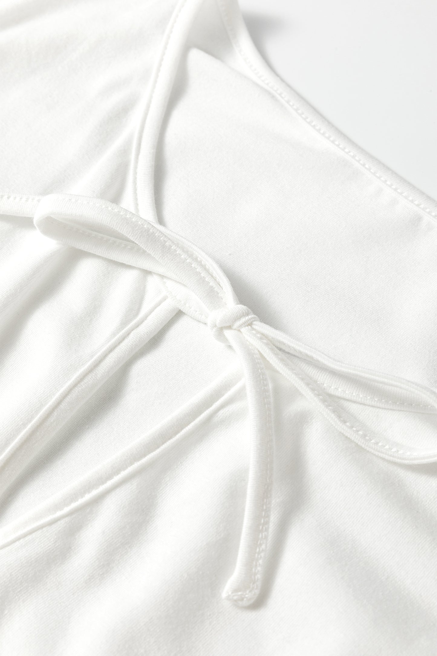 Plus Size Solid Bow-Tie Peplum Tank Top