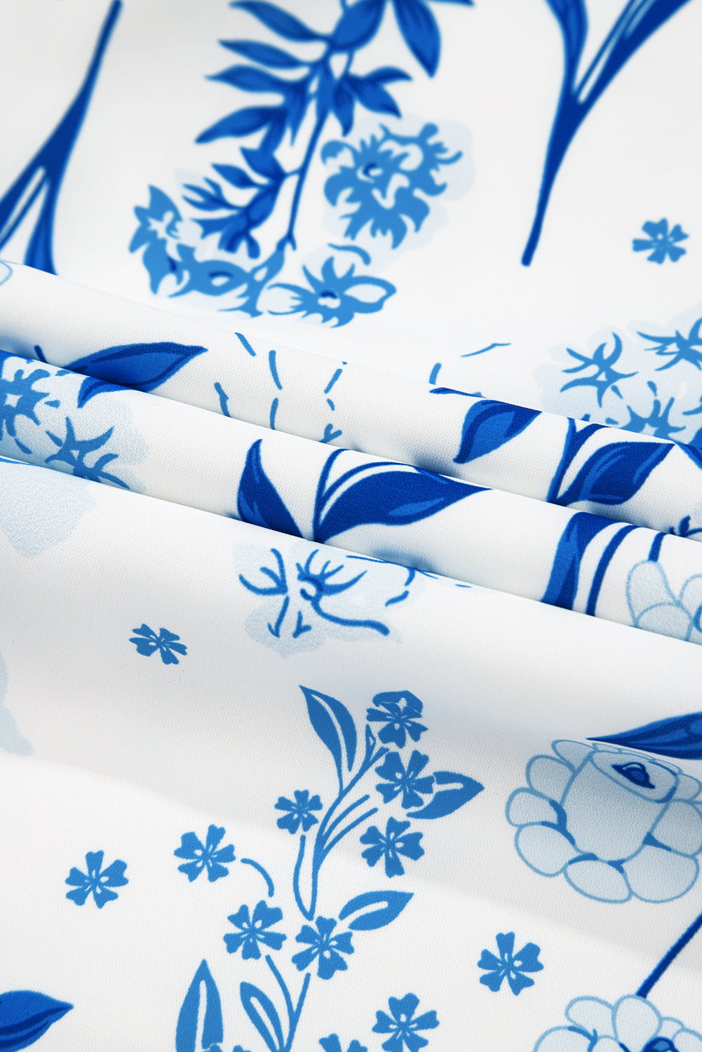 Plus Size Floral Sweetheart Neck Midi Dress