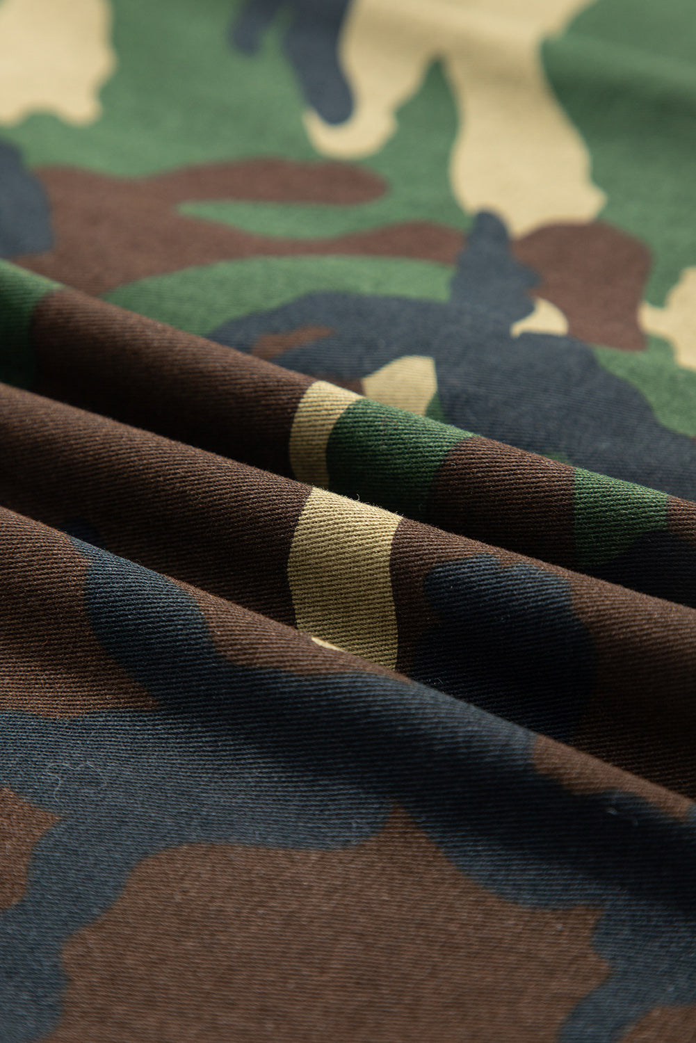 Leopard Camo Patchwork Oversized Shacket