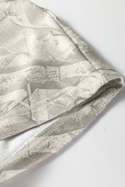 Camo Kangaroo Pocket Drop Shoulder Hoodie