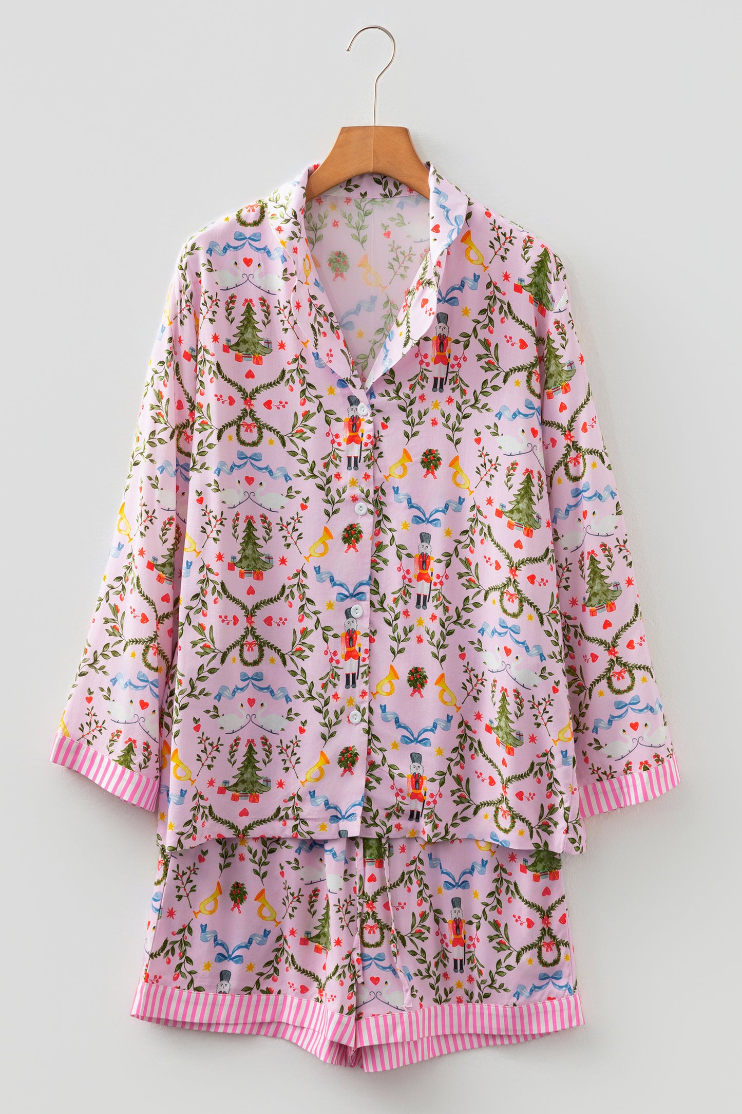 Christmas Nutcracker Top and Shorts Pajama Set