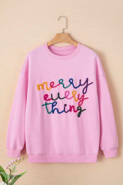 Christmas Merry Every Thing Tinsel Sweatshirt